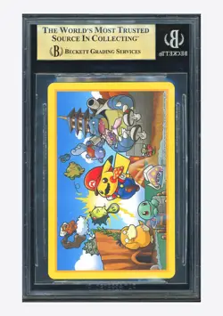 Pokemon BGS 10 PRISTINE Joker Mario 2016 Mario Pikachu Playing Cards Japanese - Image 2