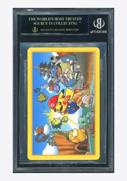 Pokemon BGS 10 BLACK LABEL King Of Diamonds 2016 Mario Pikachu Playing Cards JPN - Image 2