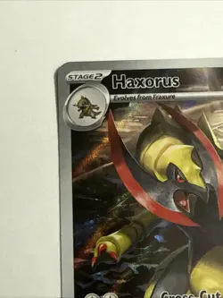Pokemon Haxorus Illustration Rare TCG Black Bolt 147/086 Sv: Fresh NM Condition - Image 4