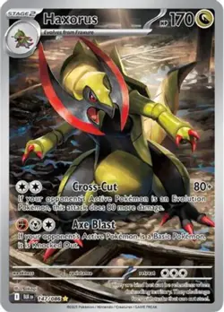 POKEMON TCG - Haxorus 147/086 SV Black Bolt - Illustration Rare - Image 1