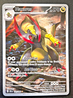 Pokemon TCG Black Bolt 147/086 Haxorus Illustration Rare - Image 1