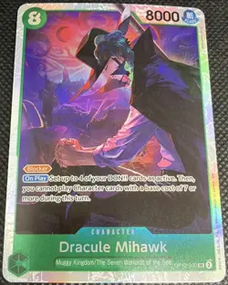 Dracule Mihawk Legacy of the Master OP12-030 One Piece TCG Card Super Rare NM - Image 1