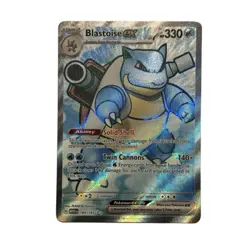 Pokemon TCG Blastoise EX Holo Ultra Rare Card Scarlet Violet-151 184/165 - Image 1