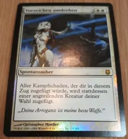Vorzeichen umdrehen # 18/165 (Turn the Tables) FOIL Nachtstahl MTG 2003 DE Mint - Image 1