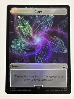 MTG Universes Beyond: Doctor Who Copy/Beast Token Foil 0001/0017 NM - Image 1