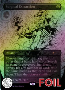 MTG Surgical Extraction (Inks) (2022) | NM Foil | Secret Lair Spider-Man {SLD} - Image 1
