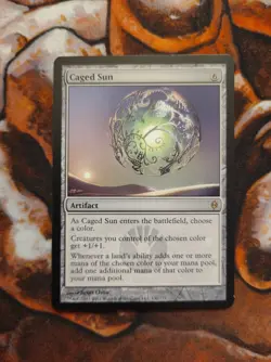 Caged Sun New Phyrexia NPH MTG Magic the Gathering 1st Edition - Image 1