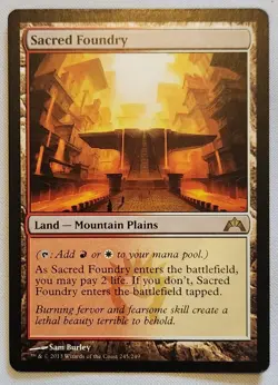 MTG [x1] Sacred Foundry [x1] Gatecrash M/NM - Image 1