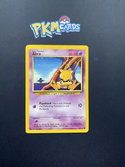 Pokemon TCG Abra Base Set 43/102 Regular LP. - Image 1