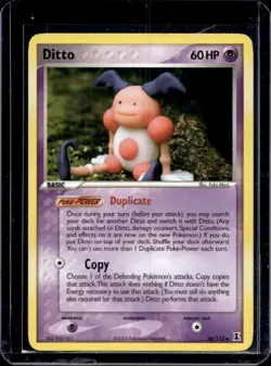 2005 Pokemon EX Delta Species Ditto Mr Mime #38/113 - Image 1