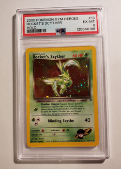 2000 POKEMON GYM HEROS ROCKET'S SCYTHER HOLO PSA 6 - Image 1