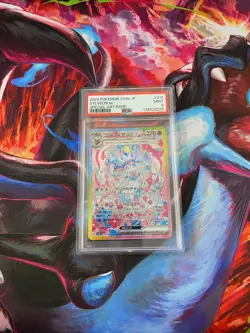 2024 POKEMON JPN SV8A-TERASTAL FEST EX SPECIAL ART RARE #212 SYLVEON EX PSA 9 - Image 4
