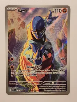 Sawk 130/086 Illustration Rare Pokemon TCG SV: White Flare NM - Image 1