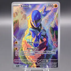 Sawk 130/086 Illustration Rare SV: White Flare Pokemon TCG NM - Image 1