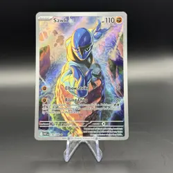 Sawk Illustration Rare Full Art Pokemon TCG Holo Sv White Flare 130/086 - Image 1