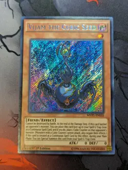 Yugioh TCG 1st Ed Vijam the Cubic Seed MVP1-ENS32 Secret Rare - NM - Image 1