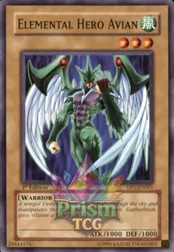 1st Ed Elemental HERO Avian DP1-EN001 Yugioh - Image 1