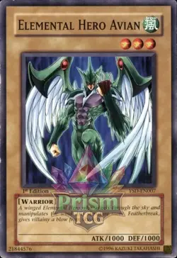 1st Ed Elemental HERO Avian YSD-EN007 Yugioh - Image 1