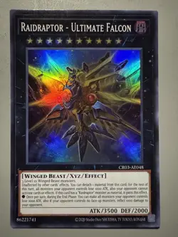YUGIOH RAIDRAPTOR - ULTIMATE FALCON ASIA ENGLISH EDITION CR03-AE048 SUPER RARE - Image 1