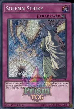 1st ed Solemn Strike secret rare MP16-EN231 Yugioh - Image 1