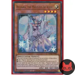 Yugioh Rilliona, the Magistus of Verre GEIM-EN003 Ultra Rare 1st Edition NM - Image 1