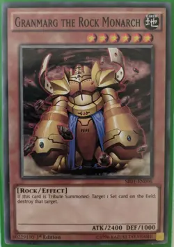 YuGiOh Granmarg the Rock Monarch 1st Edition SR01-EN006 NM - Image 1
