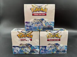 Lot of (3) Pokemon TCG Sword & Shield Silver Tempest Booster Boxes SEALED - Image 1