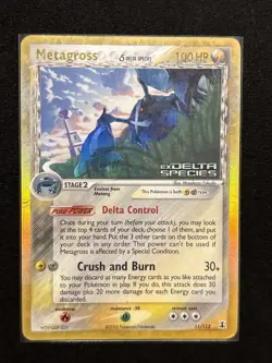 2005 Pokemon EX Delta Species Metagross Reverse Holo #11/113 MP - Image 1