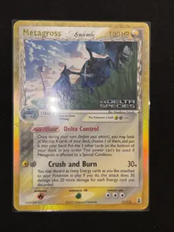 2005 Pokemon EX Delta Species Metagross Reverse Holo #11/113 MP - Image 2