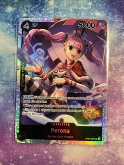 Perona OP06-093 SR Super Rare Holo Foil One Piece Wings of the Captain NM - Image 1
