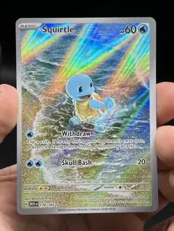 Pokemon TCG Squirtle 170/165 Sv: Scarlet & Violet 151 Illustration Rare Holo NM - Image 3