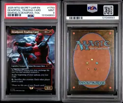2025 MTG SECRET LAIR DROP MARVEL'S DEADPOOL FOIL DEADPOOL - PSA 9 - Image 3
