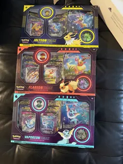 Pokemon Eeveelution Vmax Premium Collection Vaporeon Flareon Jolteon Sealed Lot - Image 1
