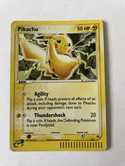 Pikachu Holo #12 Black Star PROMO Pokemon 2003 HOLO LP - Image 1