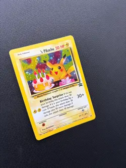 Pokemon Card Black Star Promo Birthday Pikachu 24 Holo WOTC - Image 4