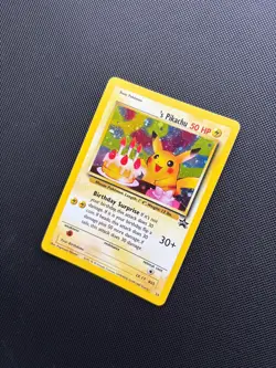 Pokemon Card Black Star Promo Birthday Pikachu 24 Holo WOTC - Image 5