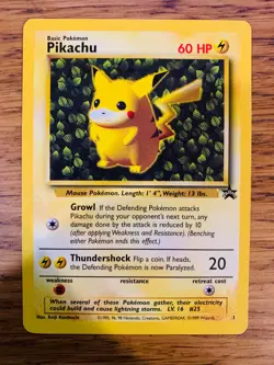 Pikachu No.1 WOTC Black Star Promo Pokemon Card! FAST & FREE P&P! - Image 2