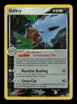 Pokemon Card Shiftry 12/92 ex Legend Maker Holo Rare Vintage LP 2006 - Image 1