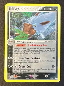 Shiftry SWIRL! 12/92 EX Legend Maker Set Pokemon Card Arita Art Holo Rare - Mp - Image 1