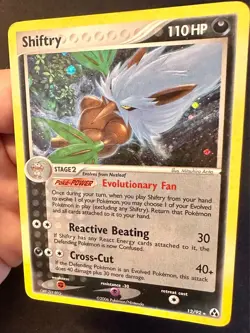 Shiftry SWIRL! 12/92 EX Legend Maker Set Pokemon Card Arita Art Holo Rare - Mp - Image 2