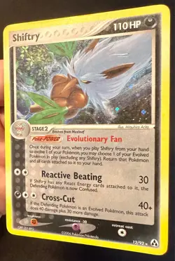 Shiftry SWIRL! 12/92 EX Legend Maker Set Pokemon Card Arita Art Holo Rare - Mp - Image 3