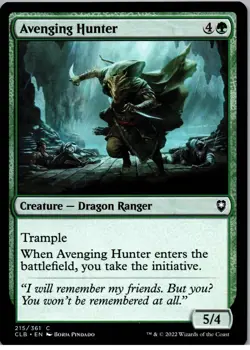 Avenging Hunter - C - Commander Legends: Battle for Baldur's Gate - 215 - NM - R - Image 1