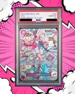 PSA 10 Uta SP OP02-120 Awakening of the New Era One Piece Card Japanese - Image 1