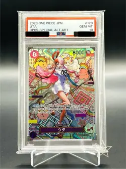 PSA 10 Uta SP OP02-120 Awakening of the New Era One Piece Card Japanese - Image 2