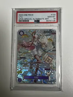 GEM Uta OP05 OP02-120 One Piece Awakening Of The New Era PSA 10 Alt Art English - Image 1