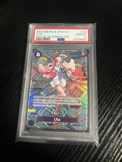 PSA 10 GEM MT Uta SP OP02-120 Awakening of the New Era One Piece - Image 1