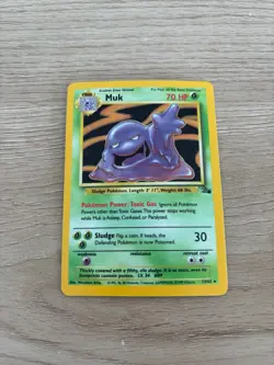 Pokemon Fossil Muk Unlimited Holo 13/62 WP - Image 1