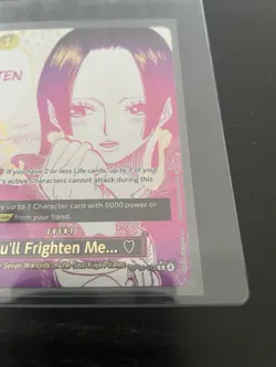 You'll Frighten Me... (Alternate Art) OP14-118 The Azure Sea's Seven Foil - Image 2