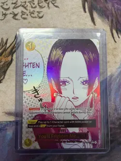 You'll Frighten Me... (Alternate Art) OP14-118 The Azure Sea's Seven Foil - Image 1