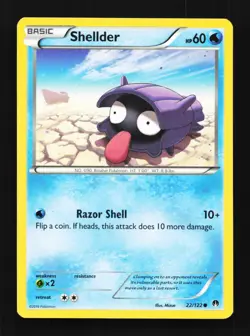 Shellder 22/122 LP BREAKpoint English Pokemon Card TCG - Image 1